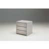 Blanche 3 Drawer Night Table High Gloss Stone