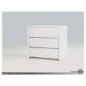 Blanche 3 Drawer Night Table High Gloss White