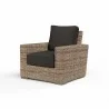 Havana Club Chair in Spectrum Carbon w/ Self Welt - Front Side Angle - Havana Club Chair in Spectrum Carbon w/ Self Welt - Front Side Angle