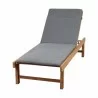 Amazonia Maasdam 2 Piece Teak Patio Lounger Set - White BG - Amazonia Maasdam 2 Piece Teak Patio Lounger Set - White BG