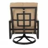 Woodard Nico Cushion Swivel Rocking Lounge Chair - Back - Woodard Nico Cushion Swivel Rocking Lounge Chair - Back