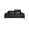 J&M Furniture Nicolo- Black Sofa Front