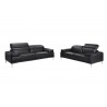 J&M Furniture Nicolo- Black Sofa & Love