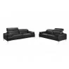 J&M Furniture Nicolo- Black Sofa & Love - J&M Furniture Nicolo- Black Sofa & Love