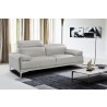 J&M Furniture Nicolo- White Sofa Side View