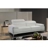 J&M Furniture Nicolo- White Sofa Side View