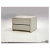 Blanche 2 Drawer Night Table High Gloss Stone