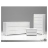 Blanche 2 Drawer Night Table High Gloss White - Set