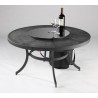 Outdoor Greatroom Company Nightfire-42- Round Mesh Fire Pit Table - Angle