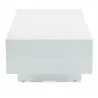 Sunset West GRFC Faux Bois Coffee Table, Bone Finish - Side Angle - Sunset West GRFC Faux Bois Coffee Table, Bone Finish - Side Angle