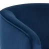 Sunpan Hazel Swivel Lounge Chair in Gold - Navy Blue Sky - Closeup Top Angle - Sunpan Hazel Swivel Lounge Chair in Gold - Navy Blue Sky - Closeup Top Angle