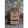 Safari Occasional Table with Drawer & Rattan Baskets-2 - Safari Occasional Table with Drawer & Rattan Baskets-2