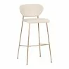 Sunpan Odesa Barstool - Dillon Cream - Front Side Angle - Sunpan Odesa Barstool - Dillon Cream - Front Side Angle