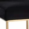 Sunpan Joyce Dining Chair in Cube Black - Seat Closeup Angle - Sunpan Joyce Dining Chair in Cube Black - Seat Closeup Angle