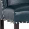 Sunpan Joan Barstool Cantina Petrol - Seat Closeup Angle