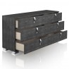 Essentials For Living Noble 6-Drawer Double Dresser - Angled with Opened Drawer