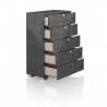 Essentials For Living Noble 5-Drawer High Chest - Angled with Opened Drawers