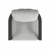 Sunset West Malibu Club Chair in Cast Silver, No Welt Top - Sunset West Malibu Club Chair in Cast Silver, No Welt Top