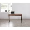 J&M Furniture CE Noho Desk Walnut Front View - J&M Furniture CE Noho Desk Walnut Front View