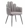Noosa Dining Chair in Gray-front view 1 - Noosa Dining Chair in Gray-front view 1