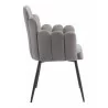 Noosa Dining Chair in Gray-side view 1 - Noosa Dining Chair in Gray-side view 1