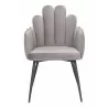 Noosa Dining Chair in Gray-front view 2 - Noosa Dining Chair in Gray-front view 2