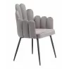 Noosa Dining Chair in Gray-side view 2 - Noosa Dining Chair in Gray-side view 2