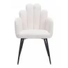 Noosa Dining Chair in Ivory-front view 3 - Noosa Dining Chair in Ivory-front view 3