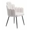 Noosa Dining Chair in Ivory-front view 2 - Noosa Dining Chair in Ivory-front view 2