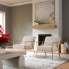 Zuo Modern Norrebro Accent Chair Beige Frost - Lifestyle