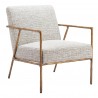 Zuo Modern Norrebro Accent Chair Beige Frost - Angled View
