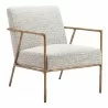 Zuo Modern Norrebro Accent Chair Beige Frost - Angled View - Zuo Modern Norrebro Accent Chair Beige Frost - Angled View