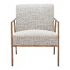 Zuo Modern Norrebro Accent Chair Beige Frost - Front View