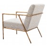 Zuo Modern Norrebro Accent Chair Beige Frost - Side-back View