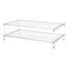 Nouveau Coffee Table - Brushed Brass - Front Side Angle - Nouveau Coffee Table - Brushed Brass - Front Side Angle
