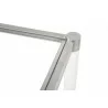 Nouveau Console Table - Brushed Stainless Steel Lucite - Side   - Nouveau Console Table - Brushed Stainless Steel Lucite - Side  