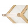 Nouveau End Table - Brushed Brass - Edge Close-up