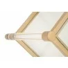 Nouveau End Table - Brushed Brass - Edge Close-up - Nouveau End Table - Brushed Brass - Edge Close-up