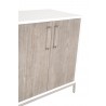 Nouveau Media Sideboard - Natural Gray - Cabinet Angled