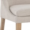 Sunpan Rosine Dining Chair - Effie Flax - Set of Two - Seat Closeup Angle