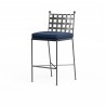 Provence Barstool in Spectrum Indigo w/ Self Welt - Front Side Angle