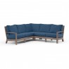 Laguna Sectional in Spectrum Indigo, No Welt - Front Side Angle