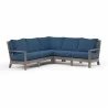 Laguna Sectional in Spectrum Indigo, No Welt - Front Side Angle - Laguna Sectional in Spectrum Indigo, No Welt - Front Side Angle