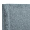 Sunpan Tierra Bed Queen Bergen French Blue / Bergen Taupe - Closeup Top Angle