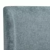 Sunpan Tierra Bed Queen Bergen French Blue / Bergen Taupe - Closeup Top Angle - Sunpan Tierra Bed Queen Bergen French Blue / Bergen Taupe - Closeup Top Angle