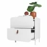 Manhattan Comfort Mid-Century Modern Bogardus End Table White - Manhattan Comfort Mid-Century Modern Bogardus End Table White