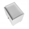 Manhattan Comfort Mid-Century Modern Bogardus Nightstand White Top