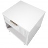 Manhattan Comfort Granville Modern Nightstand 1.0 with 1 Full Extension Drawers in White Top