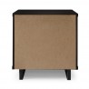 Manhattan Comfort Granville Modern Nightstand 1.0 with 1 Full Extension Drawers in Black Back