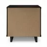 Manhattan Comfort Granville Modern Nightstand 1.0 with 1 Full Extension Drawers in Black Back - Manhattan Comfort Granville Modern Nightstand 1.0 with 1 Full Extension Drawers in Black Back
